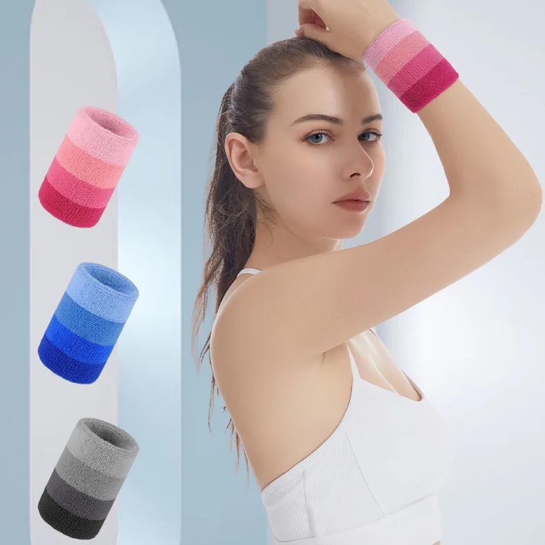 Wristband Sweatband Women Men Gym Fitness Wrist Brace Support Volleyball Basketball Badminton Hand Sports Wrist Wraps Protector
