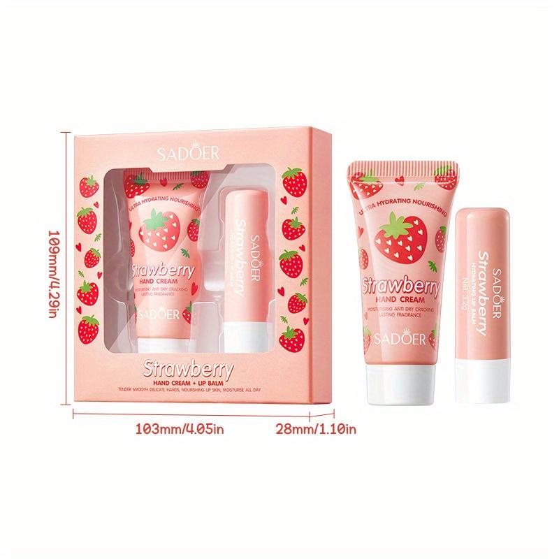 Lip Balm & Hand Cream Kit Lotion Gift Sets,Moisturizing & Nourishing Skin Care Improving Dry Skin, Lip Balm Makeup Cosmetics