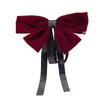 Extra Large Black Bow Hair Clip Women's 3D High-end Feel Spring Clip Hairpin Headwear Hair Accessories