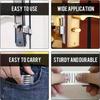 Hidden Thickened Door Blocker Door Top Safety Door Lock Anti-theft Door Lock Home Hotel Door Blocking Safety Door Stop Artifact