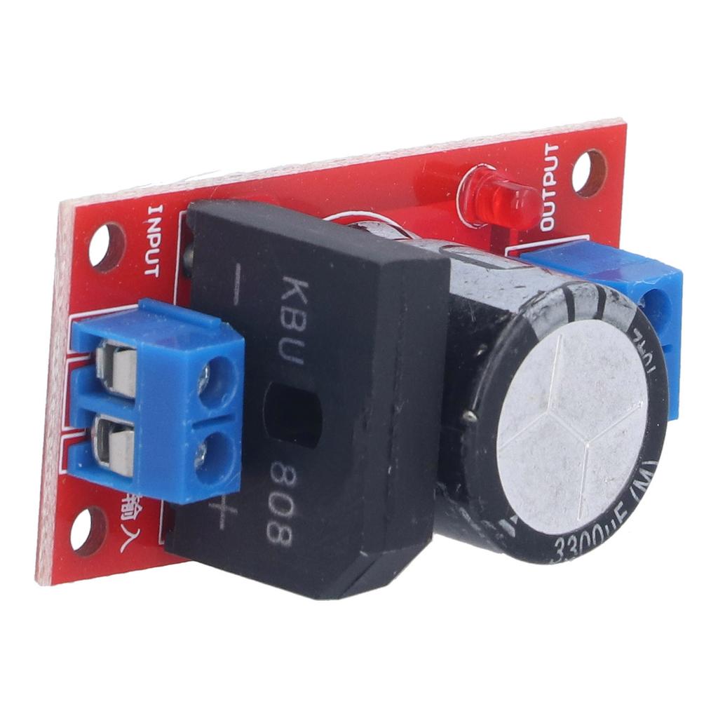 Rectifier Filter Power Board 8A AC To DC Electrical Accessory with Red LED Indicator