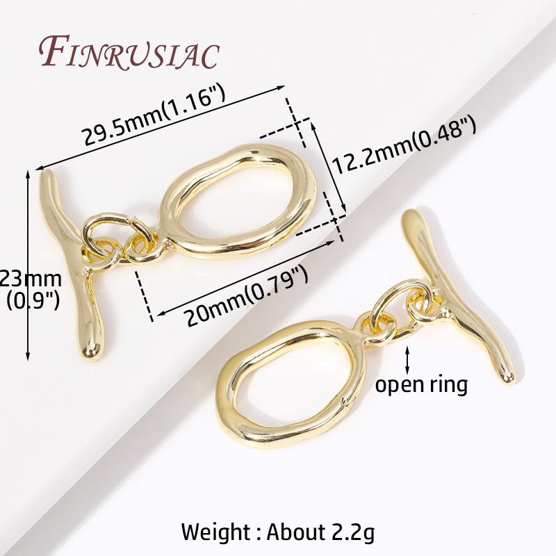 Multi Styles High Quality Brass Toggle Clasps 18K Gold Plated Bracelet Connect Clasps DIY Jewelry Making Supplies OT Clasps