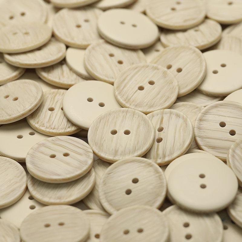 

5 шт. Двухпуговичные пуговицы под дерево, пуговицы из смолы, женская одежда, осенне-зимняя одежда, двустороннее нейлоновое пальто, декоративные пуговицы 1 #[30mm LY4007 two-eye wood stripe beige]