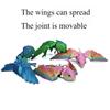 3D Printing Parrot Figures Multi-Joint Movable Simulation Animal Movement Model for Home Accessories Kids Gift Room Decoration