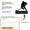 Customizable Metal Hockey Player Wall Art, Home Decor Sign, No Power Needed