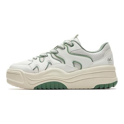 Zapatillas de Mujer de Moda Simple Ondulada Antideslizantes Absorción de Impactos Duraderas de Caña Baja Zapatillas Mujer Blanco Marfil Verde Musgo 922538003-1