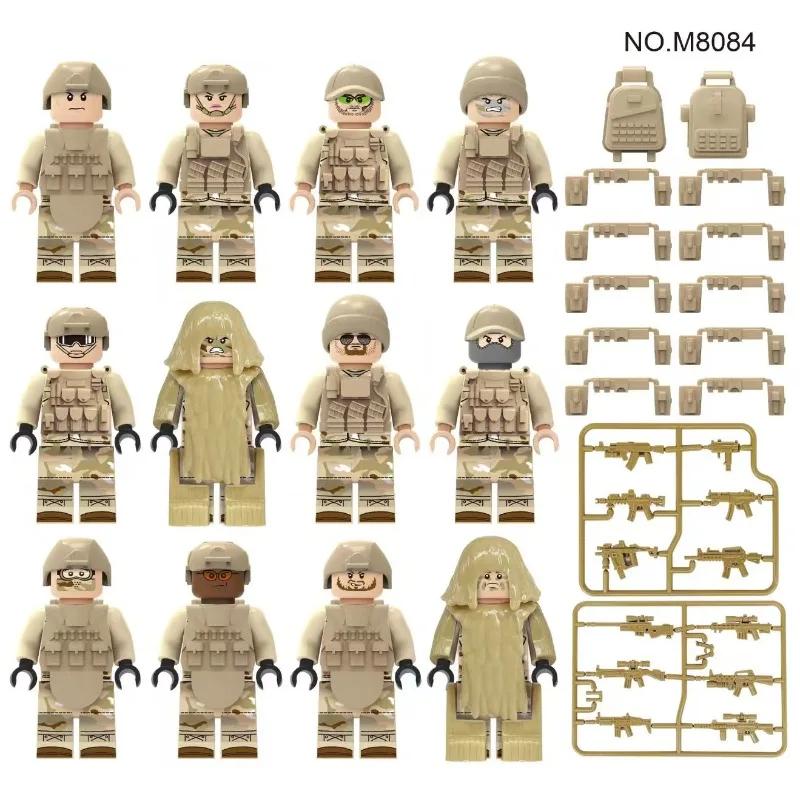 Military Series Building Blocks, Special Police, Jungle Scouts, Hand-made Models, Assembled Toys, Humanoid Dolls, Birthday Gifts
