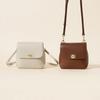 Genuine Leather Women's Bag New Retro Fashion Simple All-matching Casual Small Square One-shoulder Cross-body