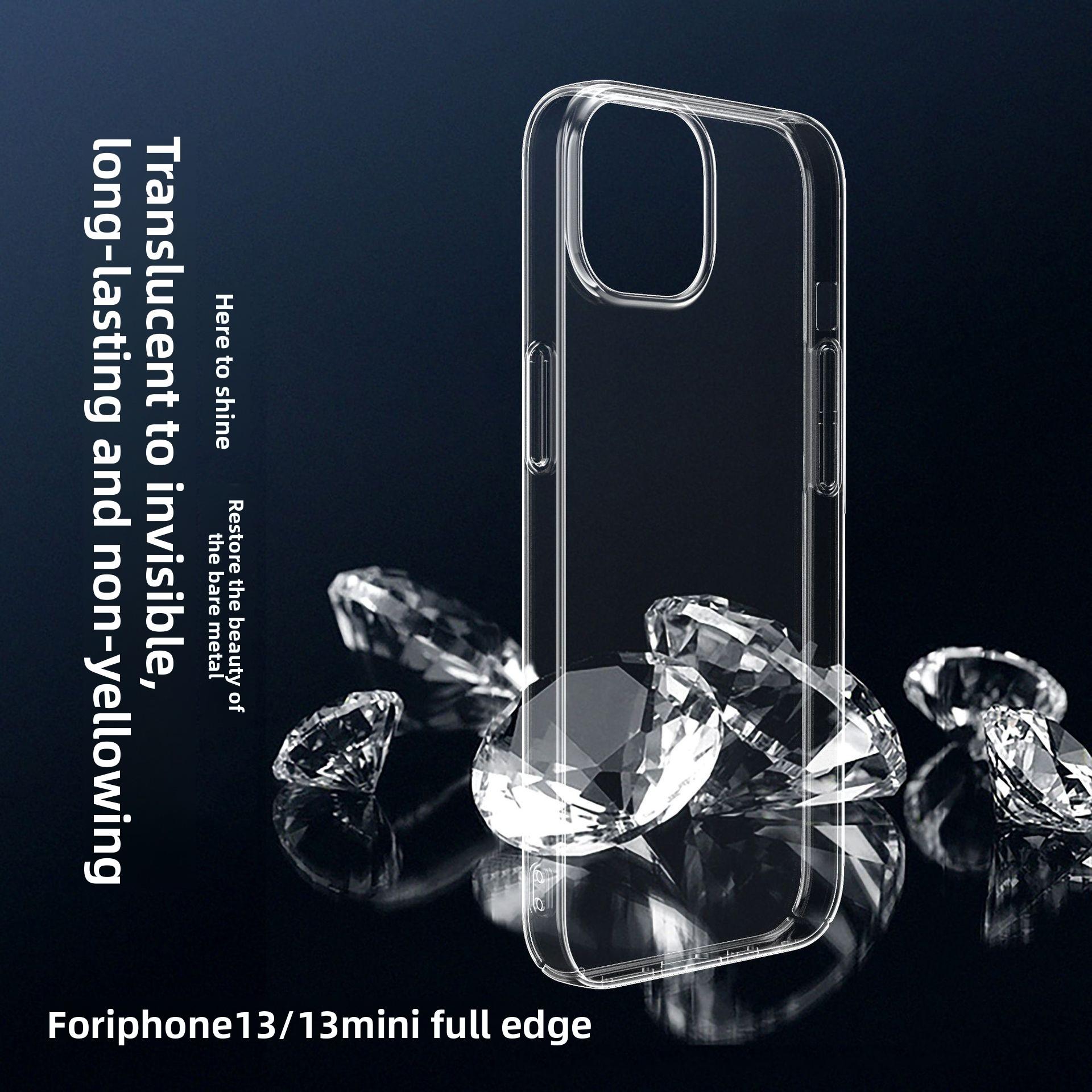 Suitable for apple iphone12 mobile phone case mini7 transparent 13promaxpc6 hard case 11xs anti-fall bubble wrap iphone13mini (camera large hole)