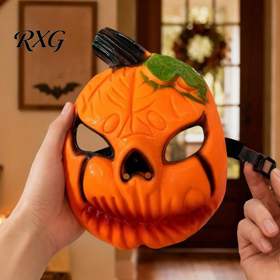 Breathable Scary Halloween Mask Pumpkin Face Mask, Lantern Party Clear Vision Costume Horror Props for Secret Room Games Comfortable Cosplay