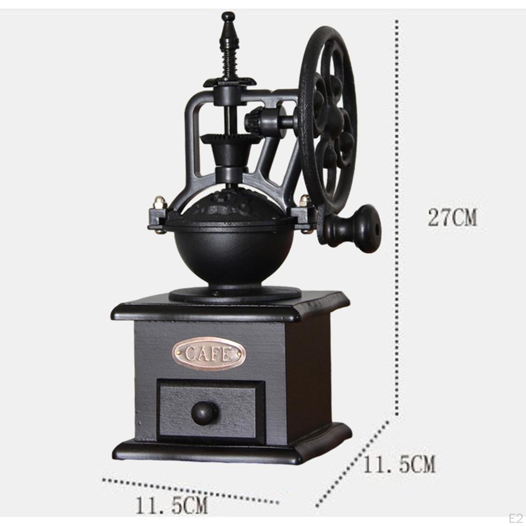 Retro Kaffeemühle Bohnenmühle Schleifen Handkurbel Tragbare Mehrzweck Antik