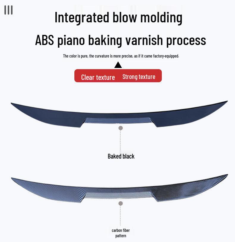 Compatible Volkswagen Magotan B7 Rear Spoiler, Blade Style (2012-2016), No-Drill Easy Install.