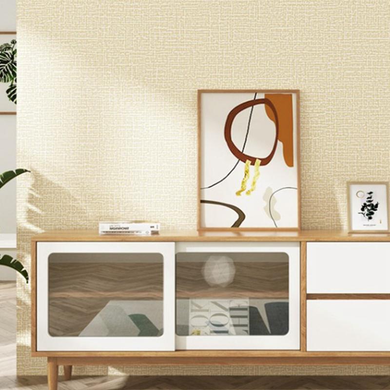 Papel Pintado 3D XPE Color Sólido Lino 3m Autoadhesivo Impermeable y a Prueba de Humedad Dormitorio Sala de Estar Fondo Decoración del Hogar