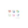 Bandai Puchikyua Puff Mascot with Ribbon + Includes Puchikyua Initial Sticker Vol.2 + Cute Collectible Toy