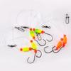 3pack Saltwater Ready Fishing Leader High Strength Anti Corrosions Nylons with Multiple Hook Size