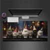 1pc Cat Christmas Hat Anime Mouse Pad Big Large Desk Mat Non-Slip Rubber Base Light Gaming Room for PC Computer Laptop