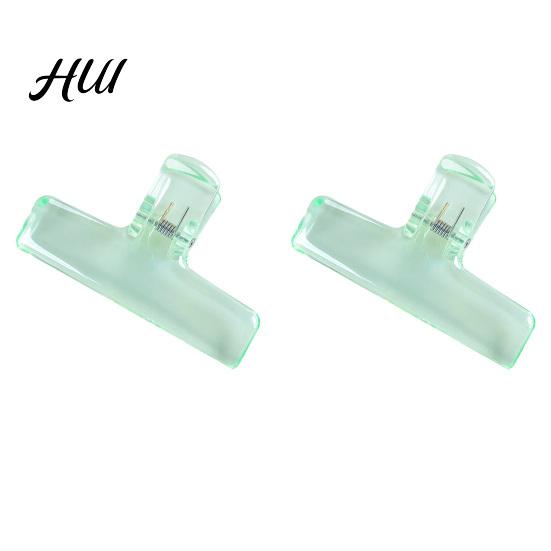 Acrylic Binder Clip 2Pcs Clear Clips with Strong Grip Colorful Paper for Small Office School Home Reusable Organizing Documents Photos Crafts