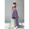 Pantaloni sportivi larghi Donna Primavera Pantaloni moda coreana Tinta unita Streetwear Pantaloni da ballo a vita alta