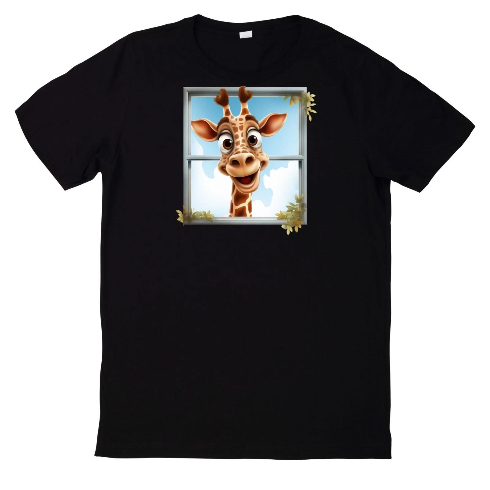 T-Shirt Giraffe Tier Witzig Geschenkidee Lustig Geschenk Motiv Baumwolle XXXL