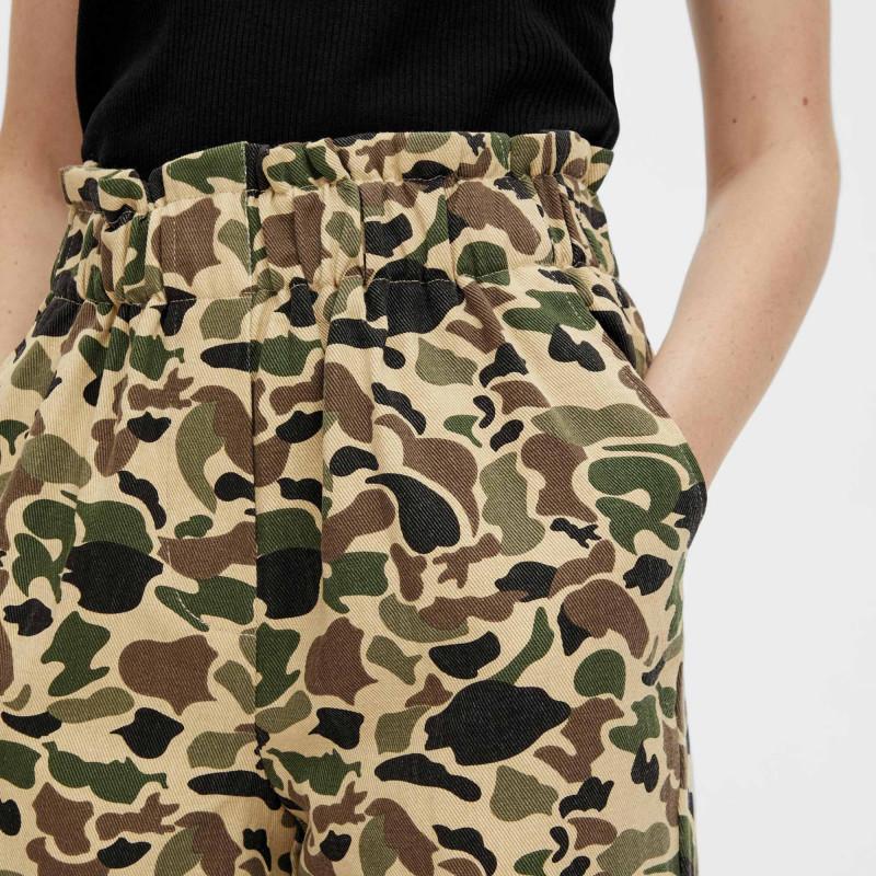 

PIECES Модные женские брюки прямого кроя с широким узором