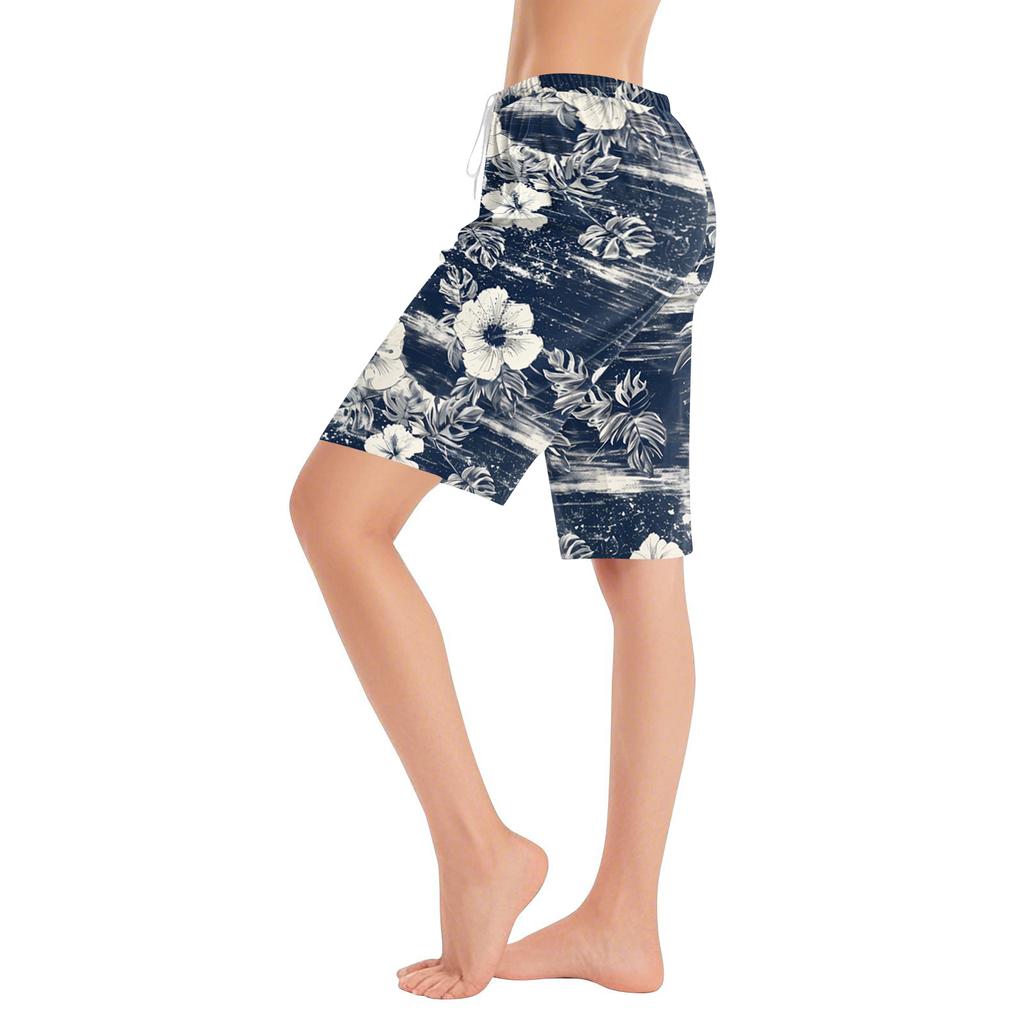 Pantaloni Pigiama Casual alla Moda Comodi da Donna Pantaloncini Stampati con Coulisse