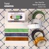 RetroStory Laser Collage Journal Washi Tape & Decorative Stickers - High Adhesion, 4 Roll Set
