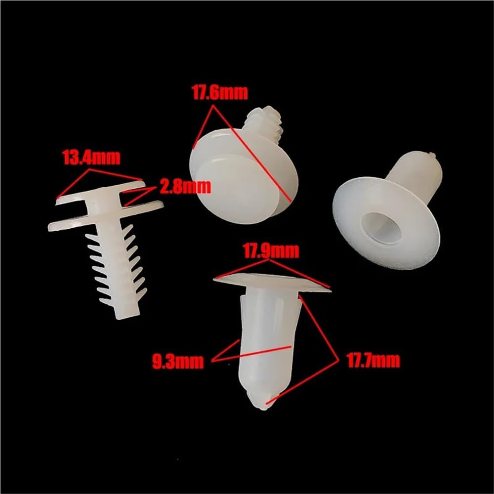 SFCSCMVTMP 20/50pcs Interior Card Trim Panel Clips Compatible with Fiat