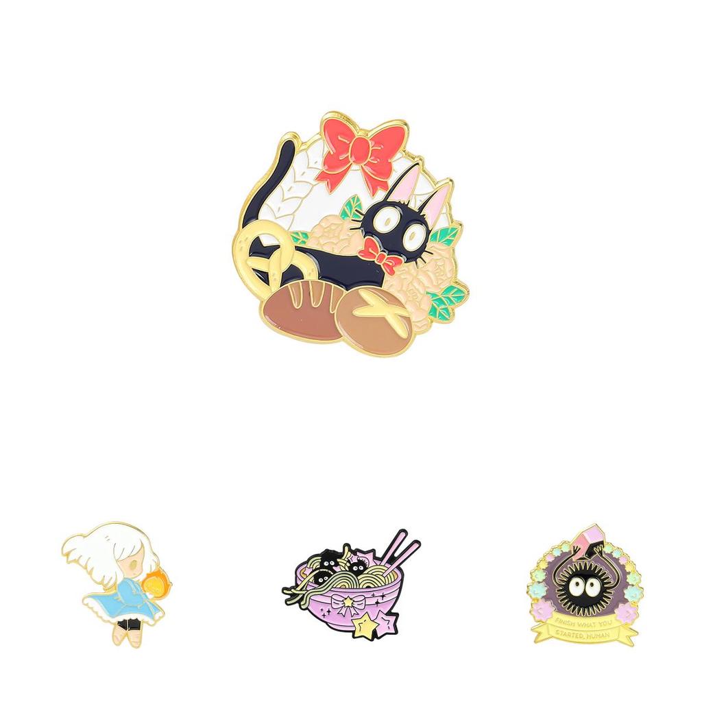Cartoon Ramen Playful Inspired Brooch In Highquality Alloy For Fashion Decoration And
