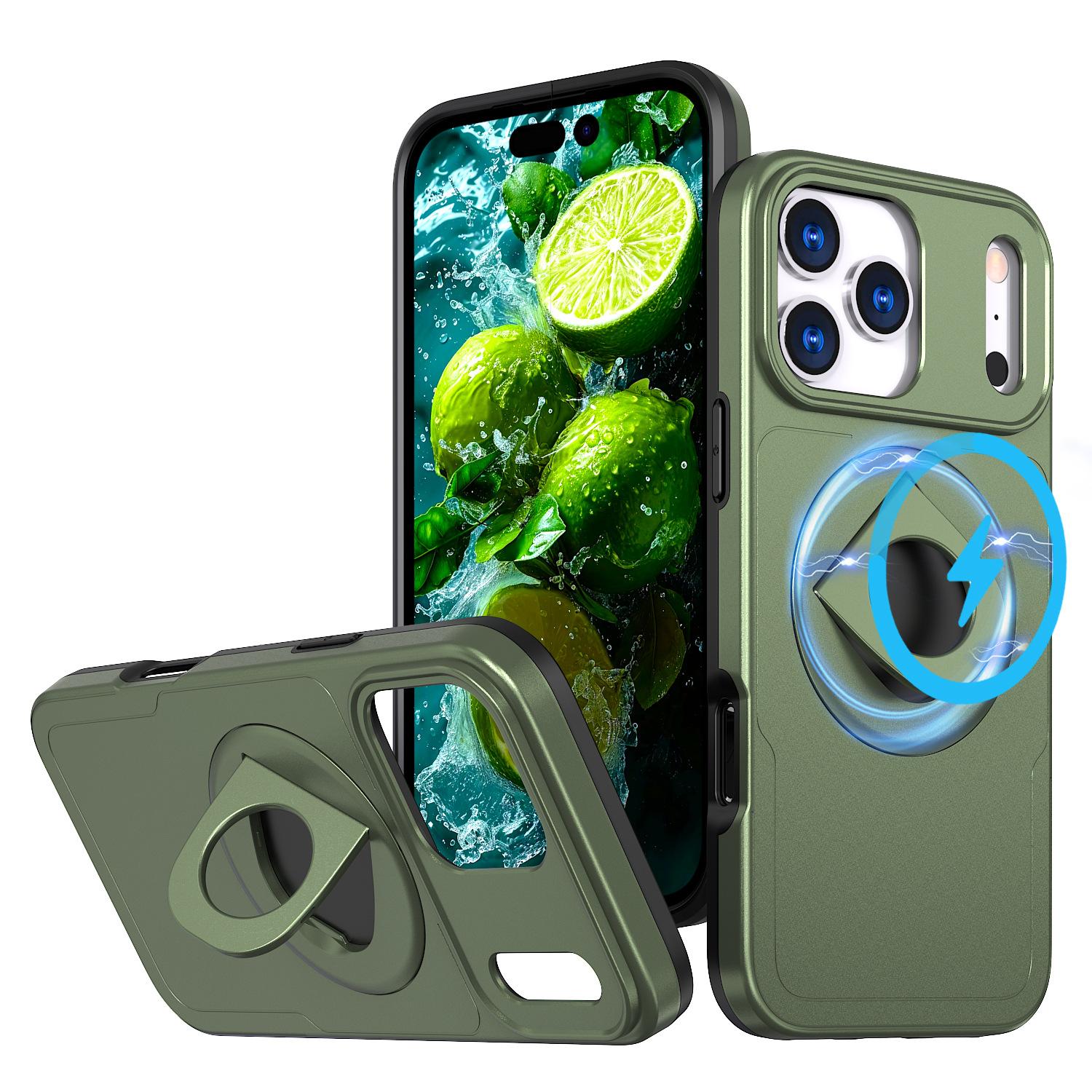 

Для чехла IPhone 17 Магнитное кольцо 2-в-1 для Apple 17 Promax Простой противоударный 16 For iPhone 11