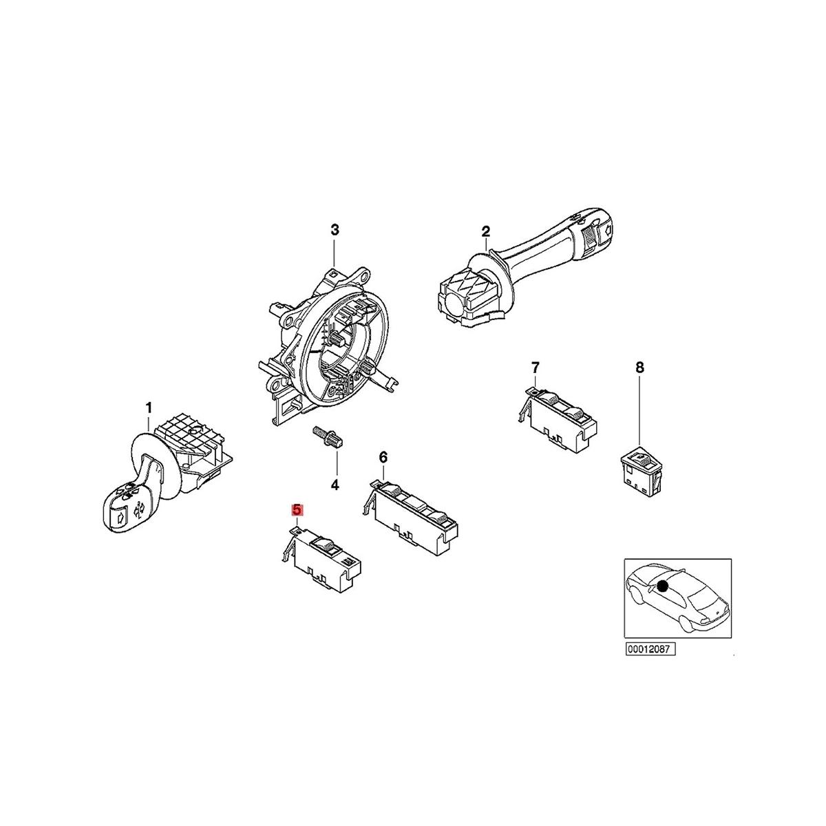 Fensterheberschalter Für BMW 323i 325i - OEM 6902177 Ersatz