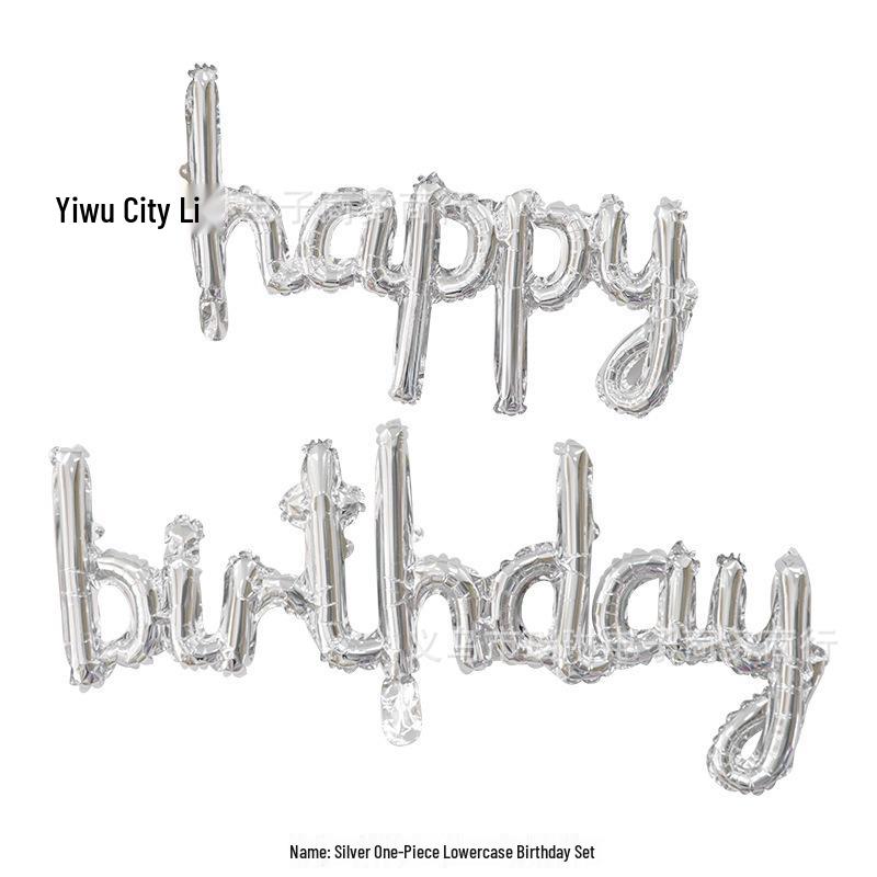Happy Birthday Letter Balloon Set - Aluminum Film