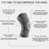 1Pcs Silicone Full Knee Brace Strap Patella Medial Support Strong Meniscus Compression Protection Sport Pads Running Basketball