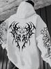 Modern Kids Hip Hop Sports Sweatshirt, striking black art printing, nice loose fit for boys girls sports casual