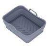 Silicone Air Cooker Pot Rectangular Fryer Liner Tray Replacement for Kitchen Cooking Accessories
