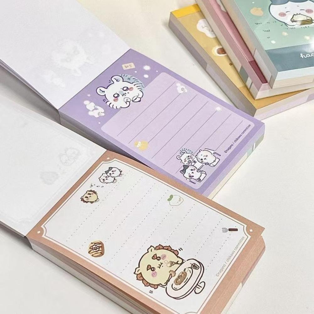 Anime Chiikawa Sticky Notes Scratch Pad Cartoon Coloring Page Usagi Cute Tearable Kawaii Lovely Portable Send To Friends