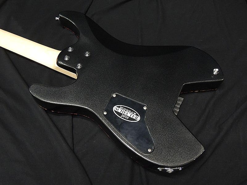 Schecter BKM Headless Guitar Electric Guitar Schecter Stratocaster Type NV Shape Black Metallic OL-NV-HL