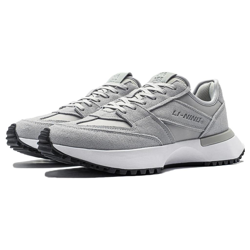 New LiNing Lightweight And Wear resistant Low top Running Shoes Men's Gray AZGT033-3