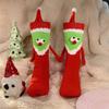 Christmas Couple Mid-Calf Socks 3D Eyes Funny Breathable All-Match
