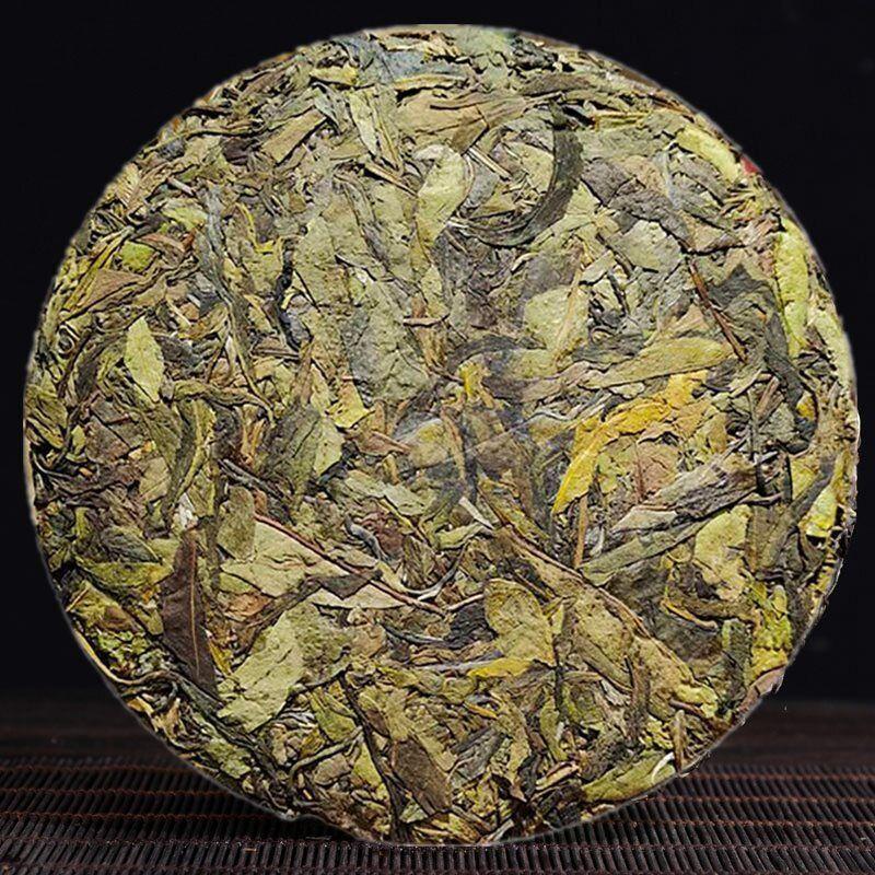 357g Jingmai Zlatý list Surový čajový koláč 2022 Yunnan Puerh Čaj