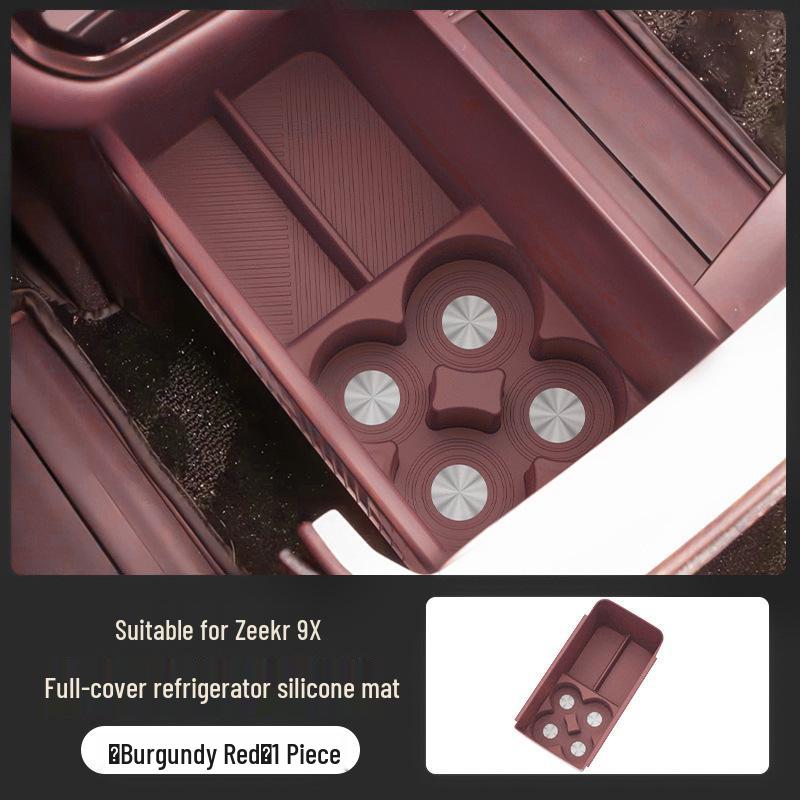 Silicone Pad for Zeekr 9X Refrigerator Cup Holder, Car Accessory