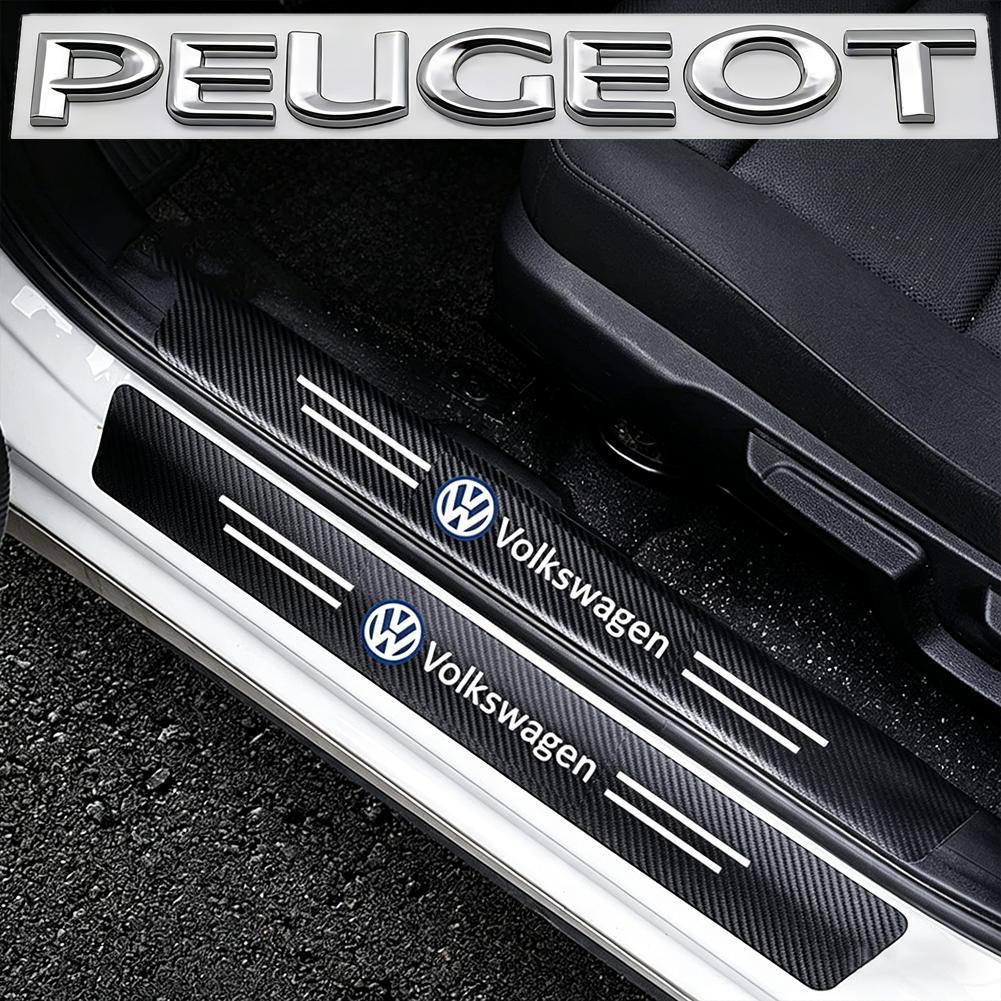 Lišta prahu dveří auta Ochrana prahu dveří proti poškrábání Chránič nárazníku Příslušenství Pro VW Golf T‑Roc Tiguan Polo Passat MK6 MK7
