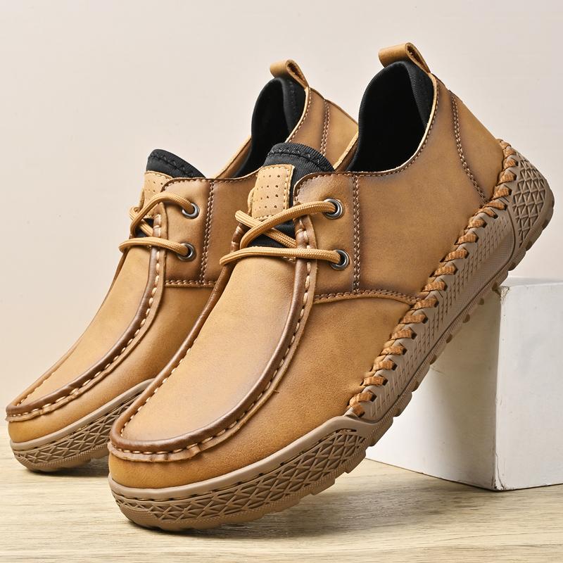 Fashion Four Season New Men's Comfortable Lace Up Fashionable Casual Shoes 2025 Outdoor Men's Spring Non Slip Soft Soled Hiking Shoes