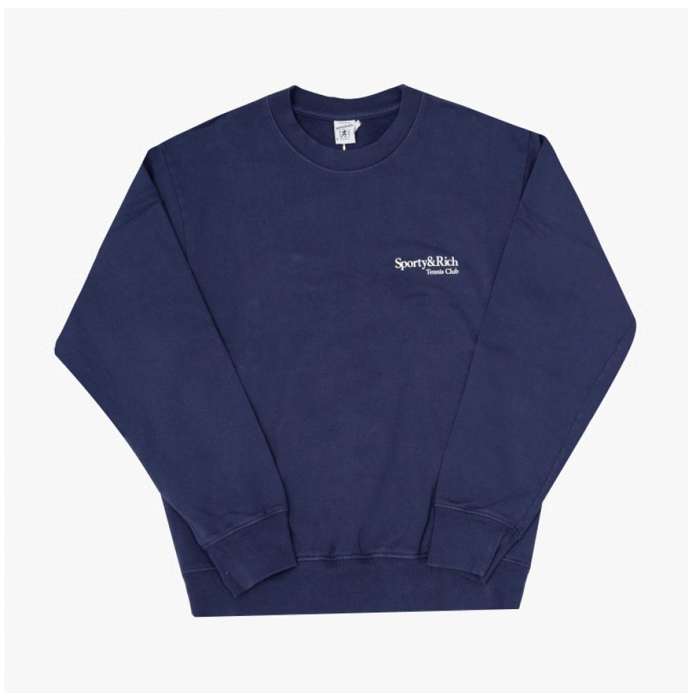 Sporty Rich Unisex Sweatshirt Play Tennis Dark Navy St071621425bl106