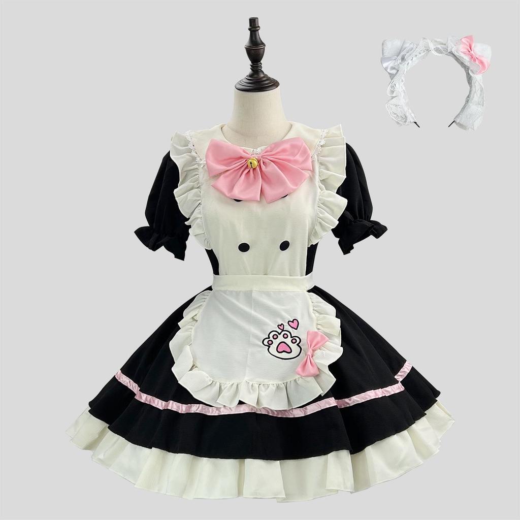 New Cross-Border Cute Maid Cosplay Lolita Halloween Costume for Women