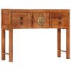 Tables Console Table 120X32x80 Cm Solid Rough Wood Acacia