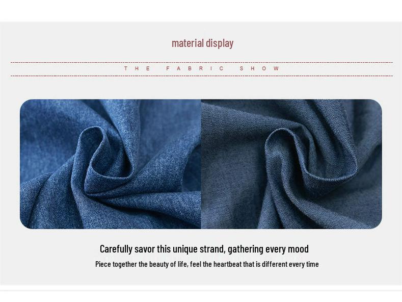 2025 Women's Trendy Tencel Denim Top: Short-Sleeved, Stylish, Tummy-Covering Design