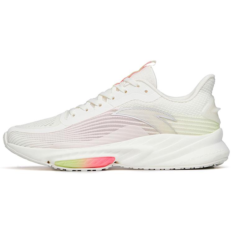 

new Anta Abrasion Resistant Slip Resistant Low top Running Shoes Women s White Pink Green 35.5