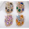 Retro Diamond Studded Double Cat Brooch, Fashionable and High-end, Light Luxury, Versatile, Cute Animal Chest Flower, Women's Brooch Accessory