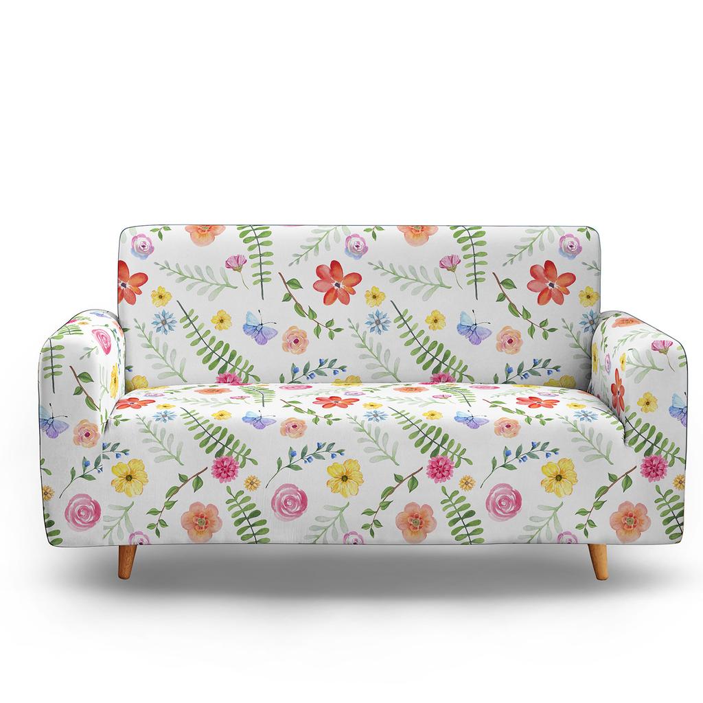 Elastic All-Inclusive Sofa Cover, Floral Multi-Person Combination Sofa Cover, Lazy Sofa Cover