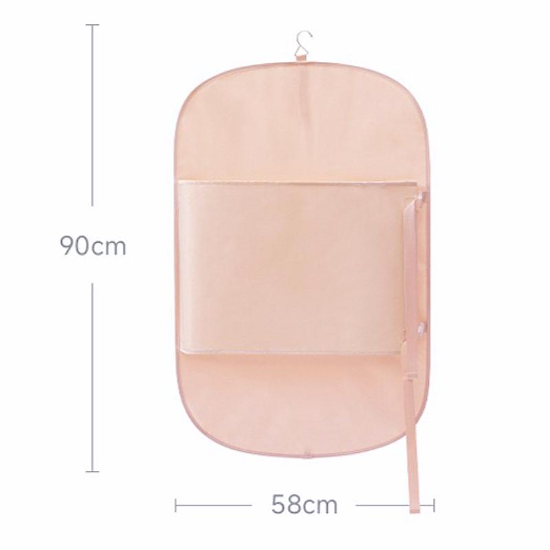 

Wardrobe Compressed Storage Board Closet Space Saver Compression Strap for Down Jacket Coat Sweater Travel Clothes Organizer Bag рожевий